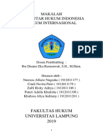 Makalah Pengantar Hukum Indonesia Hukum Internasional: Fakultas Hukum Universitas Lampung 2019