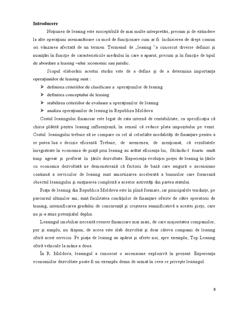 Leasingul. Notiunea de Leasing | PDF