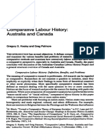 Comparative Labour History of Australia and Canada