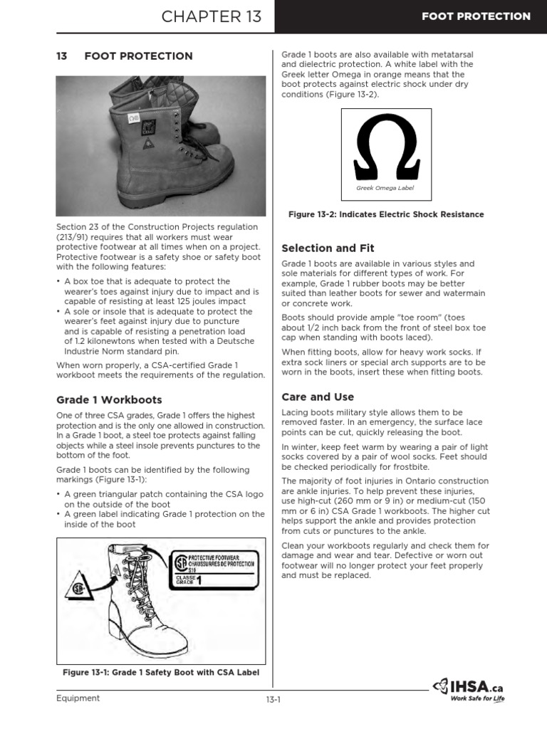 Foot Protection PDF | PDF | Boot | Shoe