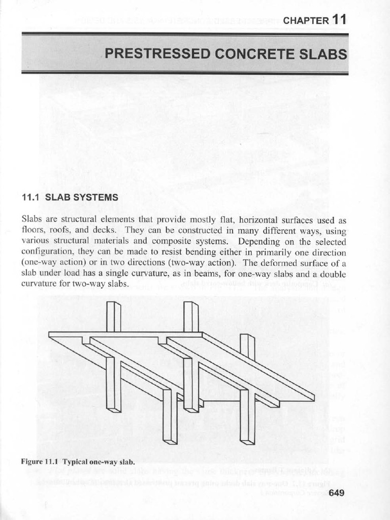 One-Way and Two-Way Slab Systems | PDF | Prestressed Concrete | Bending
