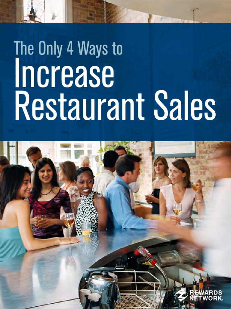 Increase Restaurant Sales: The Only 4 Ways To | PDF | Menu | Restaurants