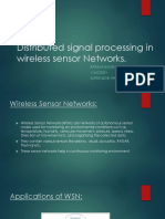 Distributed Signal Processing in Wireless Sensor Networks
