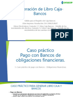 Generación Libro Caja Bancos pagos préstamos haberes gastos