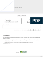 2a avaliação de matemática do 1o ano do ensino fundamental