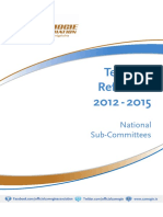Terms of Reference 2012 - 2015: National Sub-Committees