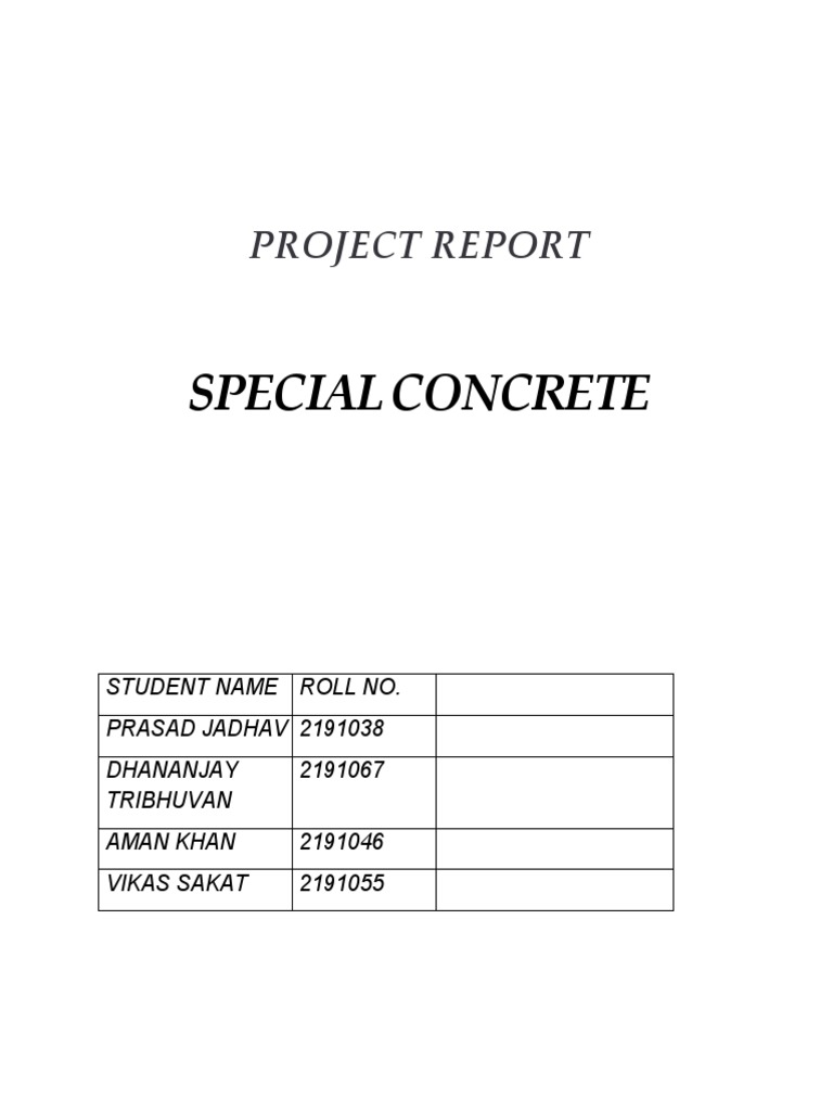 2report On SC | PDF | Concrete | Materials Science