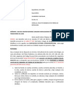 Solicitud de embargo en forma de retención sobre cuentas bancarias y valores