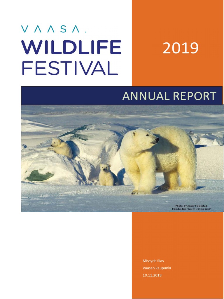 Vaasa Wildlife Festival 2019 Annual Report FI - SVE - ENG | PDF