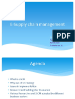 E-Supply Chain Management: Presented by