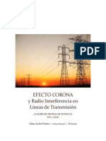 Efecto corona y radiointerferencia en líneas eléctricas