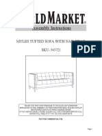 Assembly Instructions: Myles Tufted Sofa With Nail Head Sku