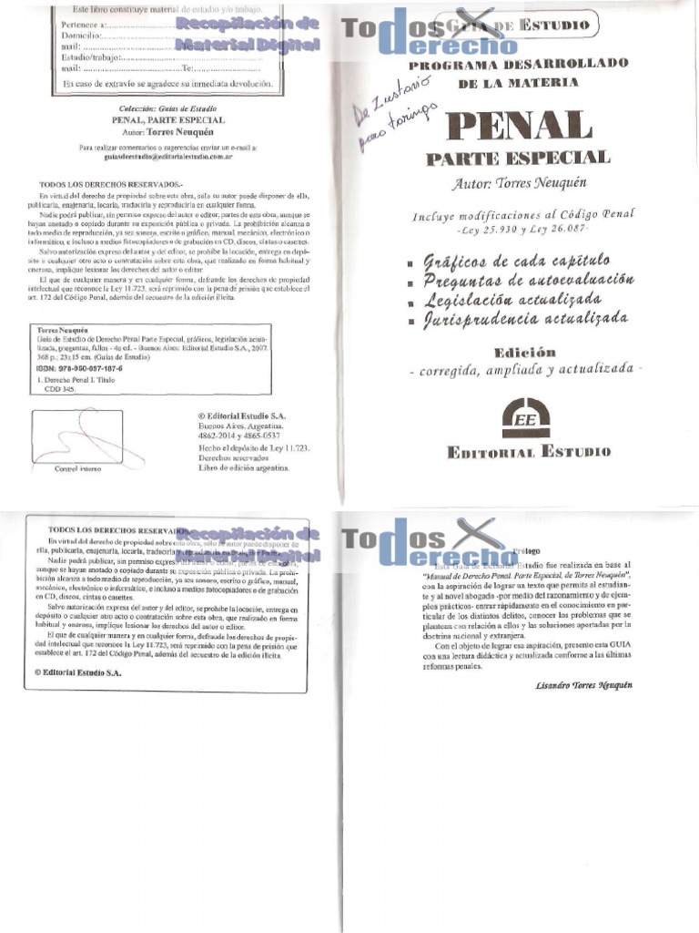 768px x 1024px - GuÃ­a de Estudio - Penal Parte Especial (Full Permission) PDF | PDF