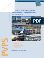 Photovoltaic Module Energy Yield Measurements Existing Approaches and Best Practice by Task 13 PDF