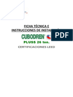 Ficha Técnica y Manual de Instalación Cubrodren PDF