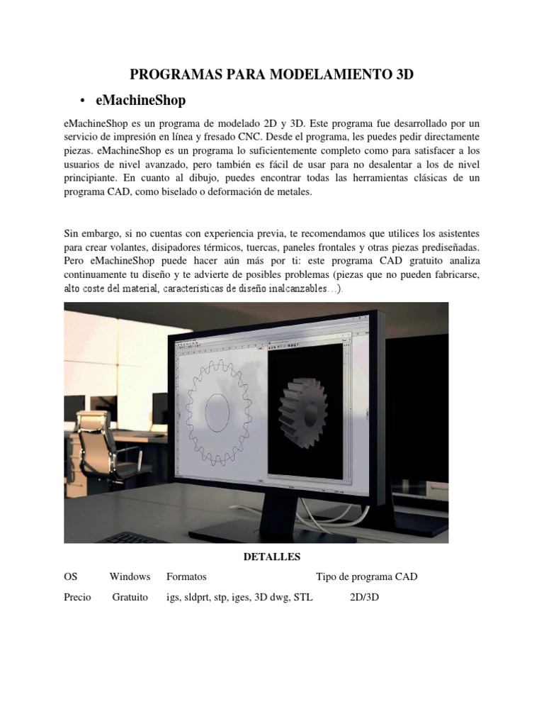 Programas para Modelamiento 3d | PDF | Autodesk Maya | Software