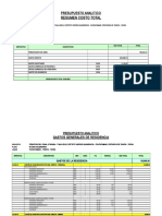 Presupuesto Analitico