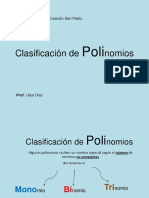 Clasificacion de Polinomios