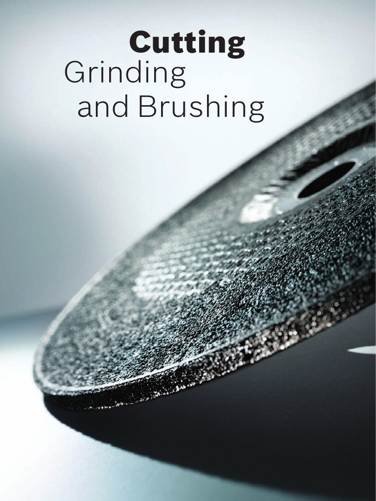 Bosch Grinding and Cutting Discs Guide | PDF | Grinding (Abrasive ...