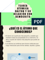 Teoría Atómica Dalton y Su Relación Con Demócrito