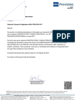 Certificado AFP empresa no registrada