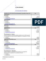 Tuition and Fees Schedule: Fees Below Are Effective May 1, 2019