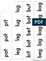 Vowel Fluency Strips PDF