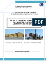 Etude Économique Et Financière Du Projet de Plate-Forme Logistique de SIDI GHANEM PDF