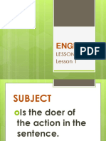 English: Lessons Lesson 1