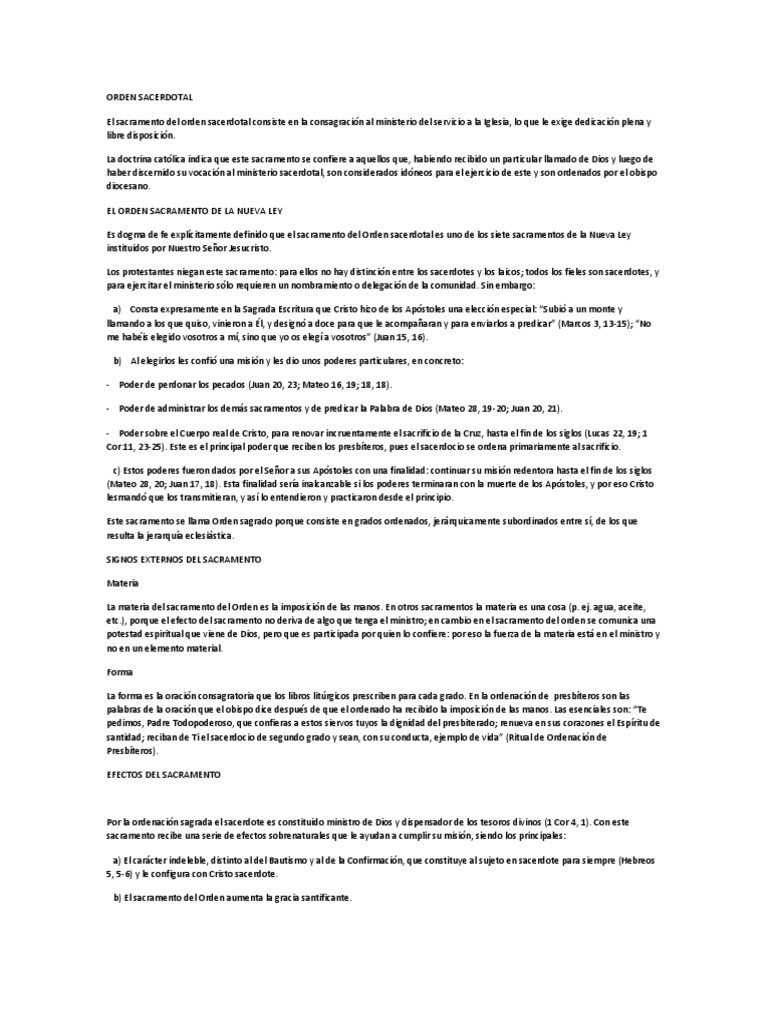 orden sacerdotal hechos 6 5 6