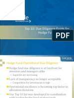 Hedge Fund Due Diligence Guide: Top10 List