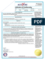 Certificate of Conformity: Product Designation
