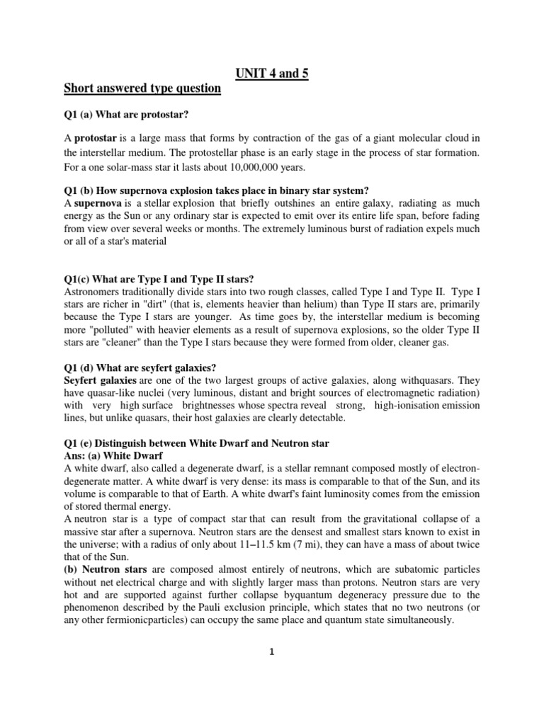 SPACE Notes 4 and 5 | PDF | Apparent Magnitude | Quasar
