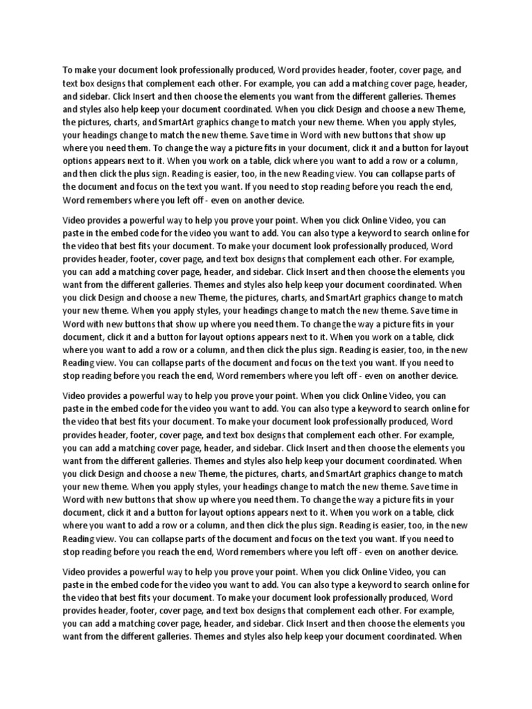 Make Your Document | PDF | Text | Writing