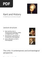 Kant and History: ELCS0038 Aspects of European Thought