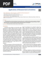 Application of Biomaterials in Dentistry