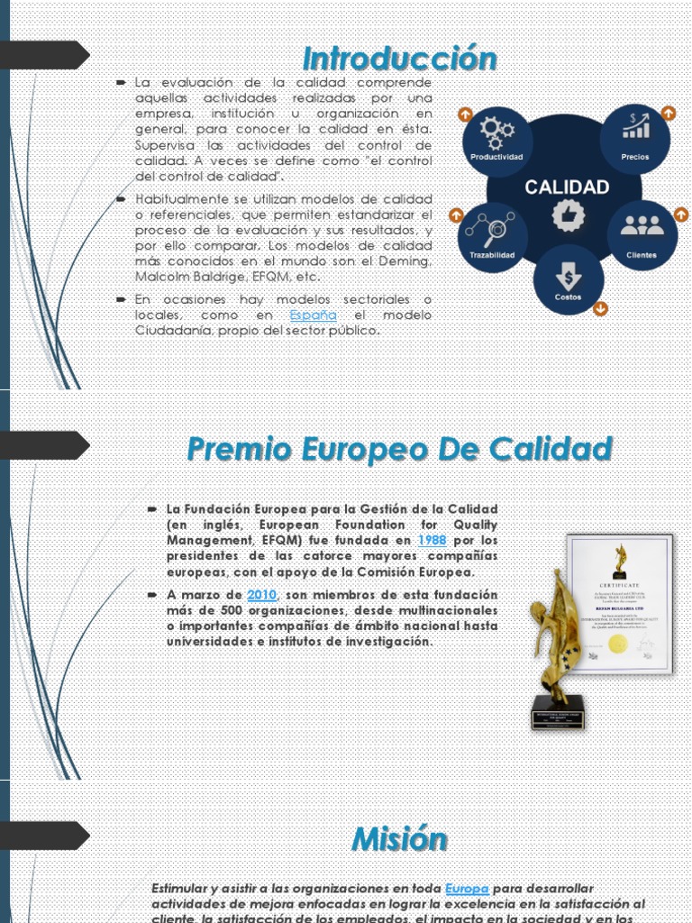Premio de Calidad | PDF | Calidad (comercial) | Planificación