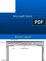 Microsoft Word Shortcut Menus and Toolbars Guide