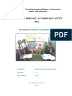Informe de Proyecto de Desarrollo Personal, Ciudadanía y Cívica