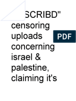Israel Palestine Gaza and Scribd