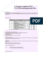 Fungsi If, Or, and Di Excel