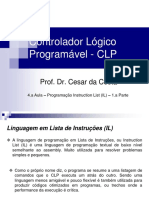Controlador Lógico Programável - CLP: Prof. Dr. Cesar Da Costa