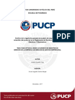 Dulanto Tello Análisis Regulacion Peruana1 PDF