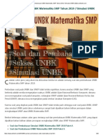 UNBK Matematika SMP Tahun 2019 (Sebagai Simulasi UNBK 2020) - Soal Dan Pembahasan (WWW - Defantri .Com)