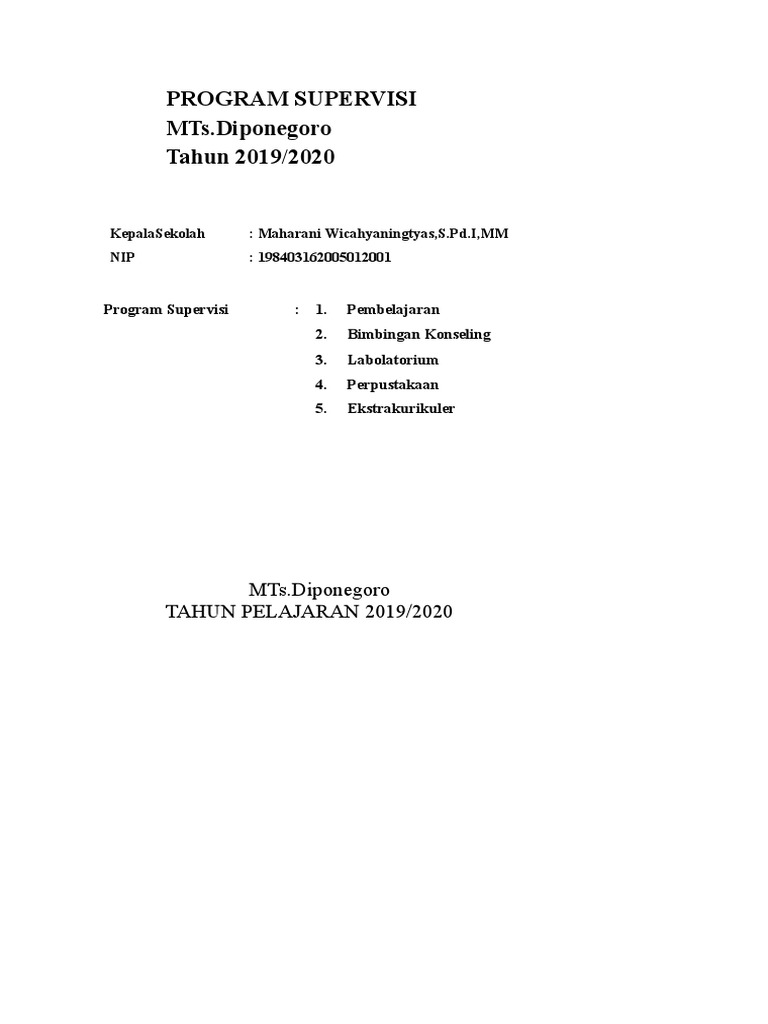 Contoh Laporan Analisis Kesenjangan Antara Ketercapaian Target Program Supervisi Guru Nusagates