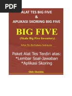 Psikotes BIG FIVE Lengkap Dengan Aplikasi Skoringnya