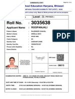 AdmitCard Candidate PDF