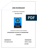 Web Technology: Chandigarh College of Engineering Landran