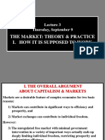 The Market: Theory & Practice I. How It Is Supposed To Work: Thursday, September 9