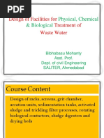 Physical, Chemical & Biological: Design of Facilities For Treatment of Waste Water